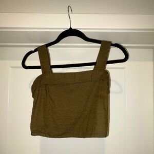 Abercrombie & Fitch Olive Crop Top